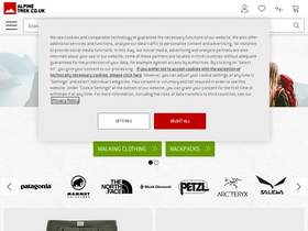 'alpinetrek.co.uk' screenshot