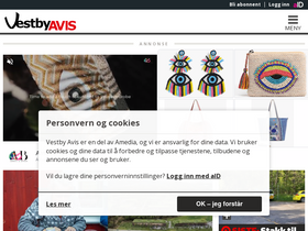 'vestbyavis.no' screenshot