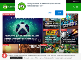 'xboxers.com.br' screenshot