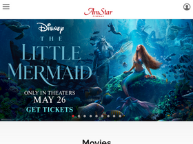 'amstarcinemas.com' screenshot