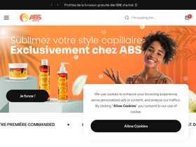 Abs France homepage screenshot