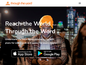 'throughtheword.org' screenshot