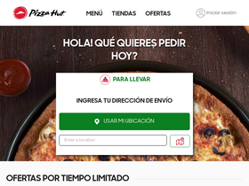 'pizzahut.cl' screenshot