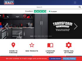 'sealey.co.uk' screenshot