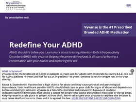 'vyvanse.com' screenshot