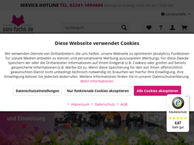 'sani-fuchs.de' screenshot