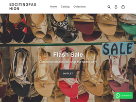 excitingfashion.net homepage screenshot