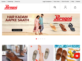 'paragonfootwear.com' screenshot
