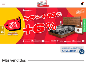 'mueblestroncoso.com.mx' screenshot