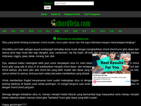 'chordtela.com' screenshot