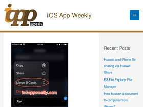 'iosappweekly.com' screenshot