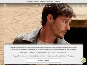 'velez.com.co' screenshot