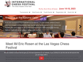 'vegaschessfestival.com' screenshot