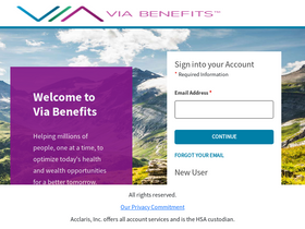 'viabenefitsaccounts.com' screenshot