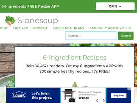 'thestonesoup.com' screenshot