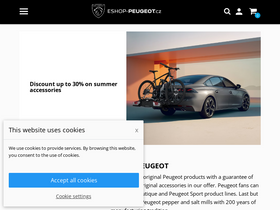 'eshop-peugeot.cz' screenshot