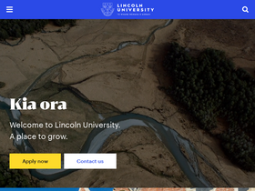 'lincoln.ac.nz' screenshot