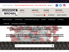 garagemad4x4.com homepage screenshot