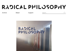 'radicalphilosophy.com' screenshot