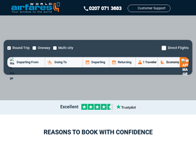 'worldairfares.com' screenshot