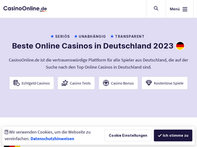 'casinoonline.de' screenshot