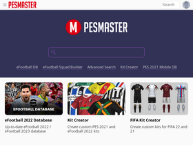 'pesmaster.com' screenshot