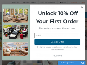 'foamorder.com' screenshot