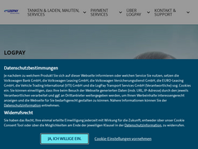 'logpay.de' screenshot