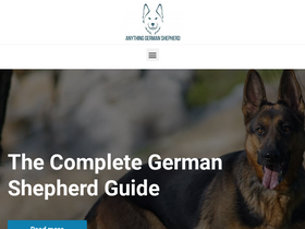 'anythinggermanshepherd.com' screenshot