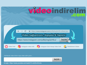 'videoindirelim.com' screenshot