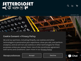 'settercloset.com' screenshot