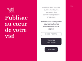 'publisac.ca' screenshot
