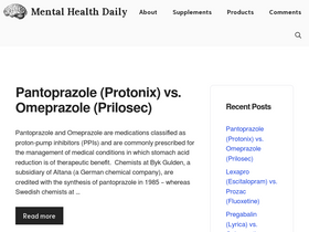 'mentalhealthdaily.com' screenshot