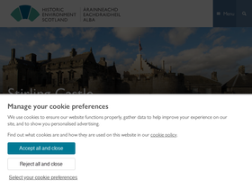 'stirlingcastle.scot' screenshot
