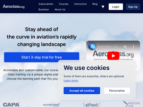 'aeroclass.org' screenshot