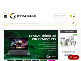 'garajonline.com.tr' screenshot