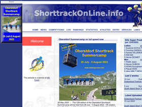 'shorttrackonline.info' screenshot