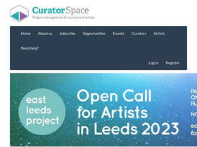 'curatorspace.com' screenshot