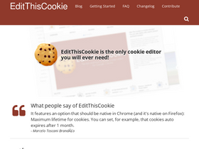 'editthiscookie.com' screenshot
