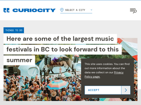'curiocity.com' screenshot