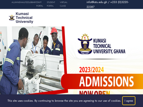 'kstu.edu.gh' screenshot