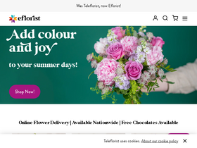 'teleflorist.ie' screenshot