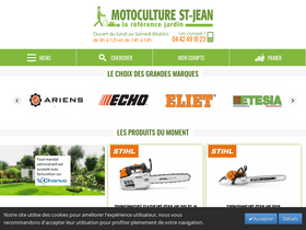 'motoculturestjean.fr' screenshot