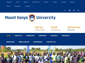 'mku.ac.ke' screenshot