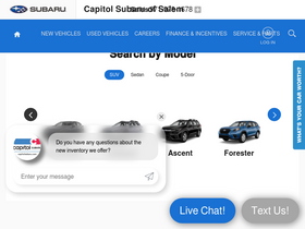 'capitolsubaru.com' screenshot