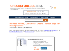 'checksforless.com' screenshot