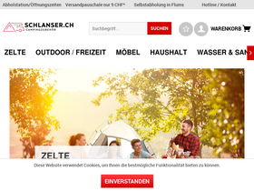 'schlanser.ch' screenshot