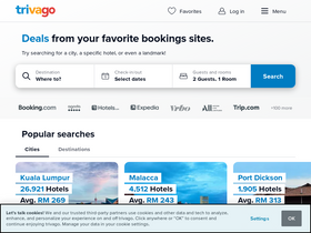 'trivago.com.my' screenshot