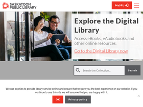'saskatoonlibrary.ca' screenshot