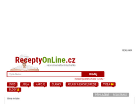 'receptyonline.cz' screenshot